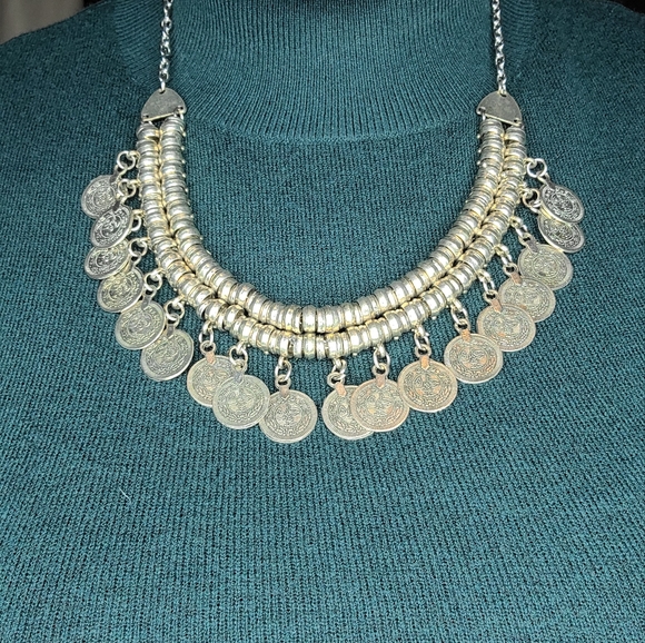 Coin based Silver Necklace - Picture 3 of 3